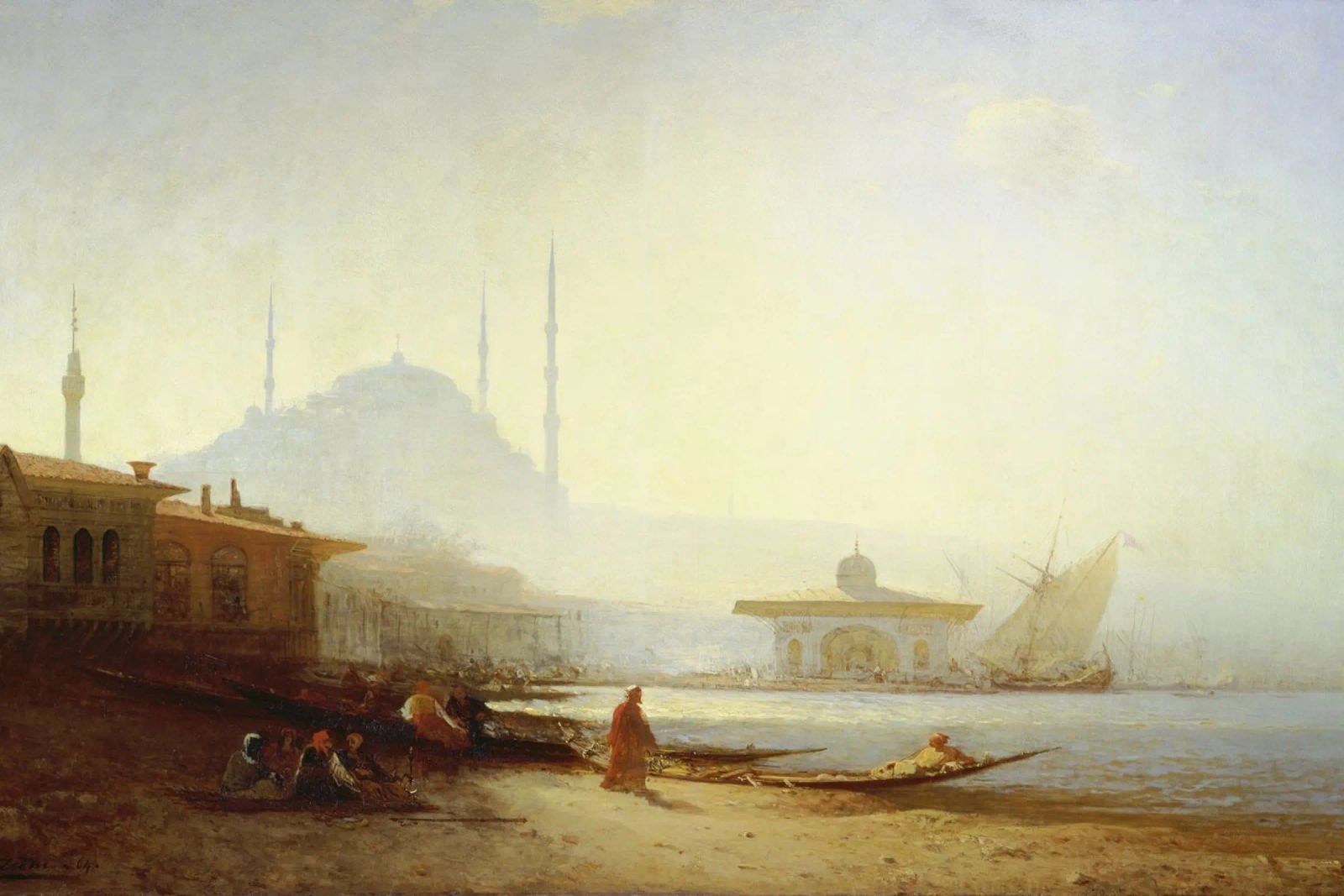 Felix Ziem - Blick auf Istanbul Poster von ARTOTHEK