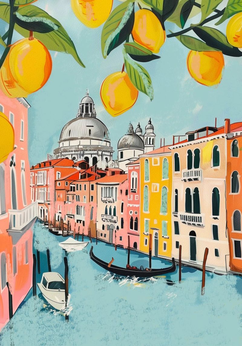 Boho Bella Vita 3 City 1 Poster von Boho Print Collection
