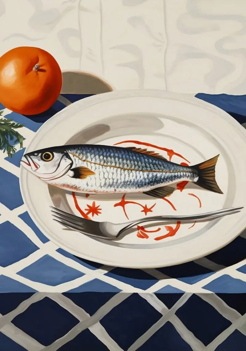 Boho Bella Vita 6 Fish 1 plexiglass da Boho Print Collection