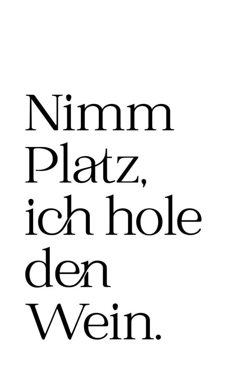 Nimm Platz... poster con telaio in alluminio da Ohkimiko
