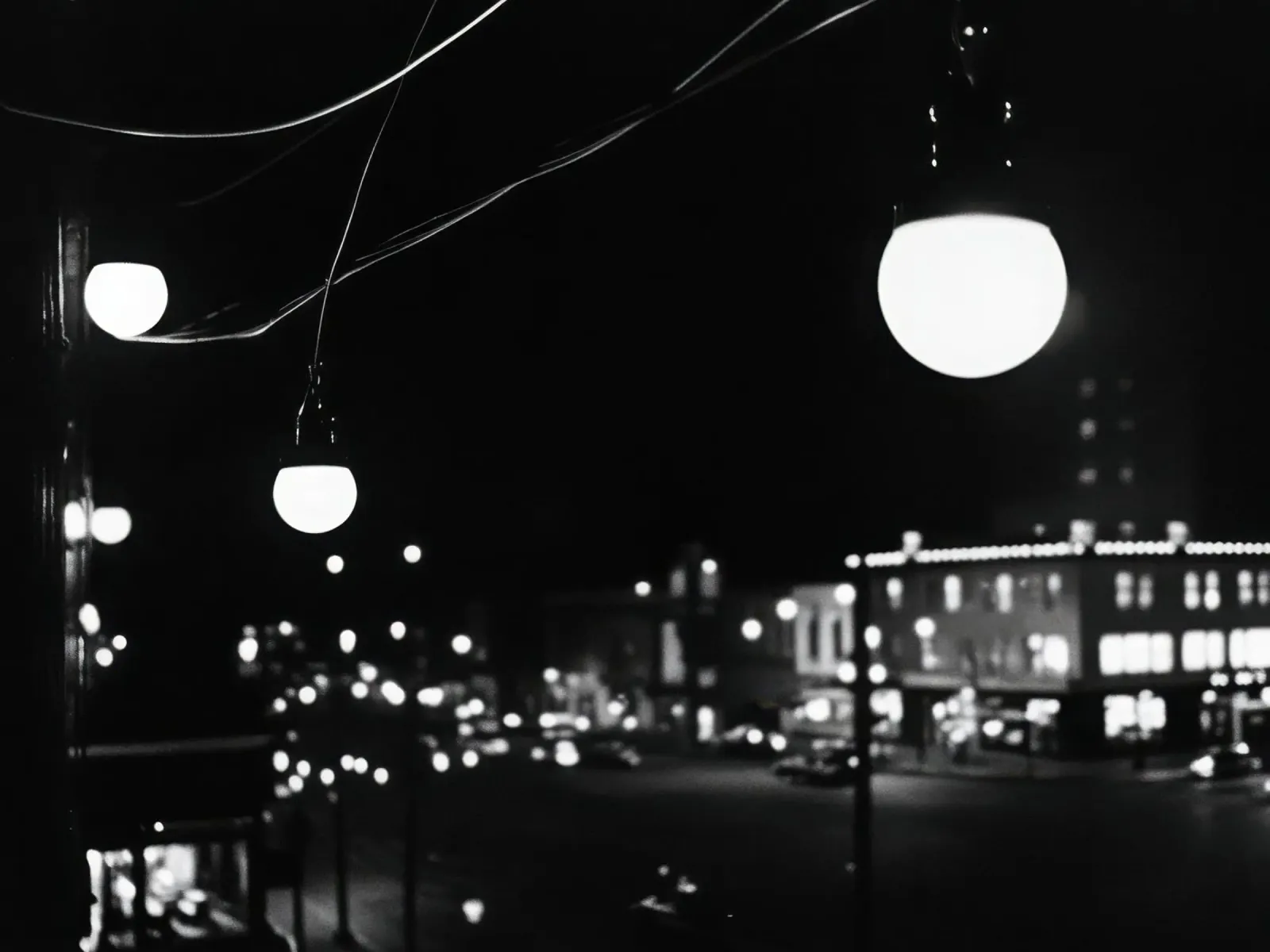 Luci notturne pellicola backlit da Black & White