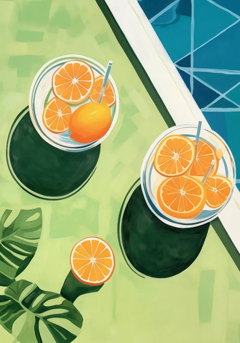Boho Bella Vita 7 Drinks 2 pellicola backlit da Boho Print Collection
