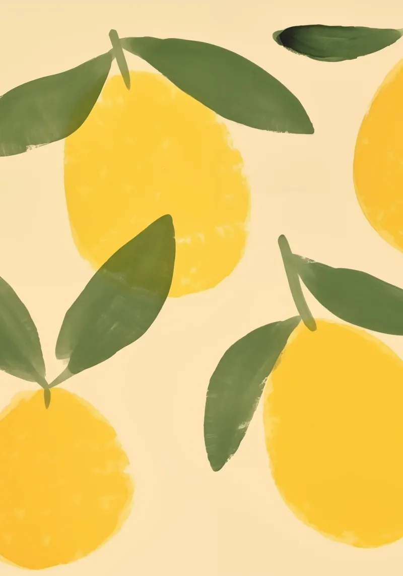 Boho Bella Vita 9 Lemons 4 pellicola backlit da Boho Print Collection