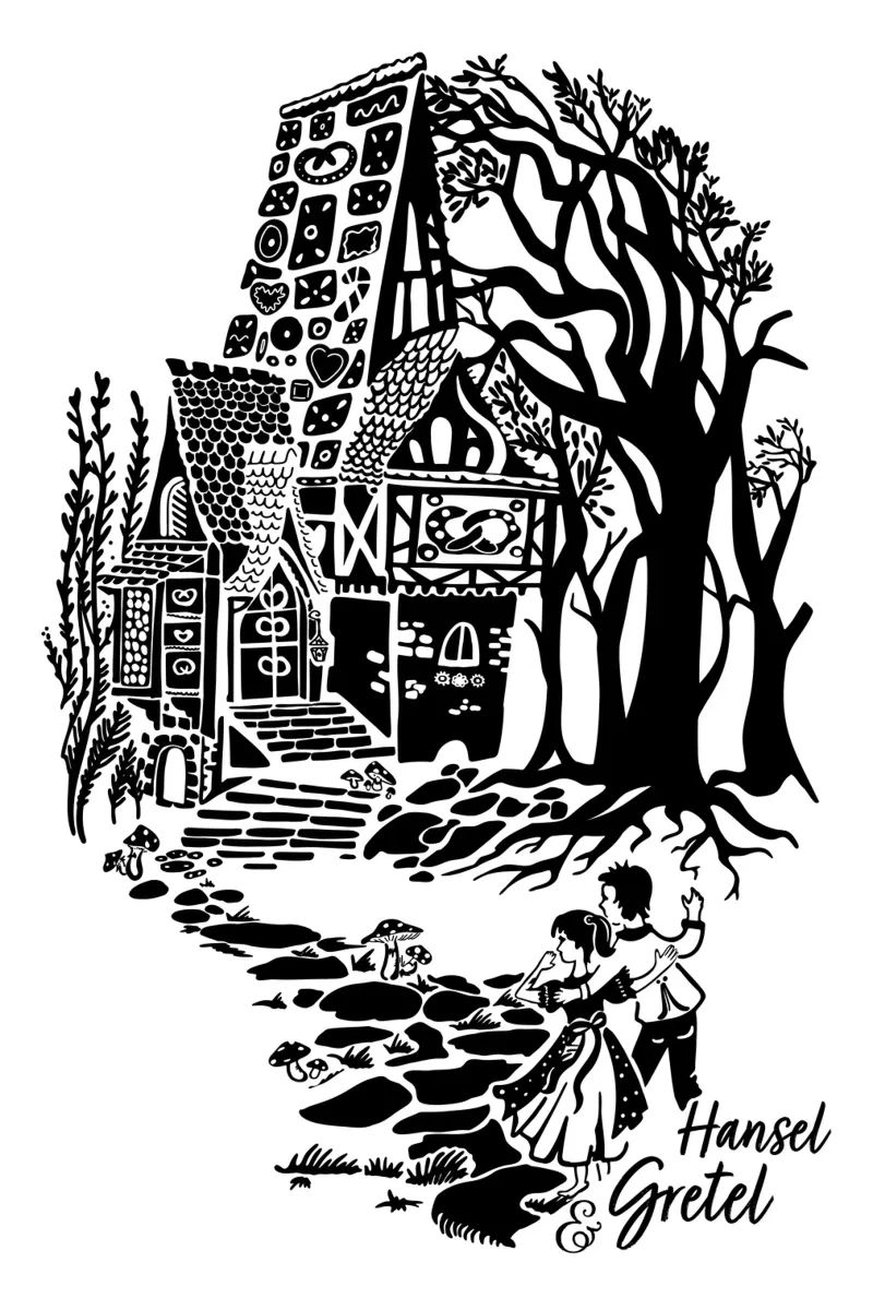 Hansel e Gretel - Fiaba d'epoca poster da DYDesign