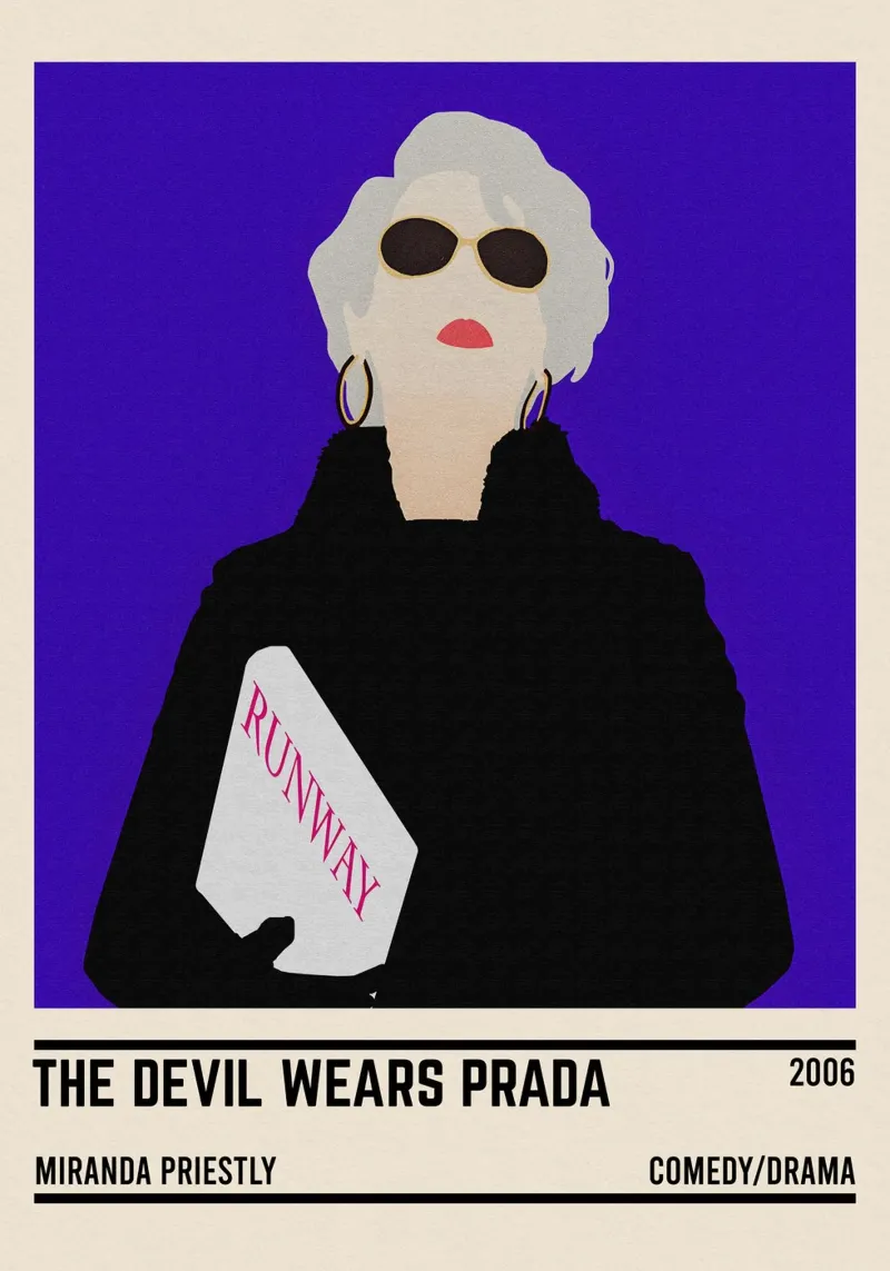 Miranda Priestly The Devil Wears Prada pellicola backlit da TheArtstudio