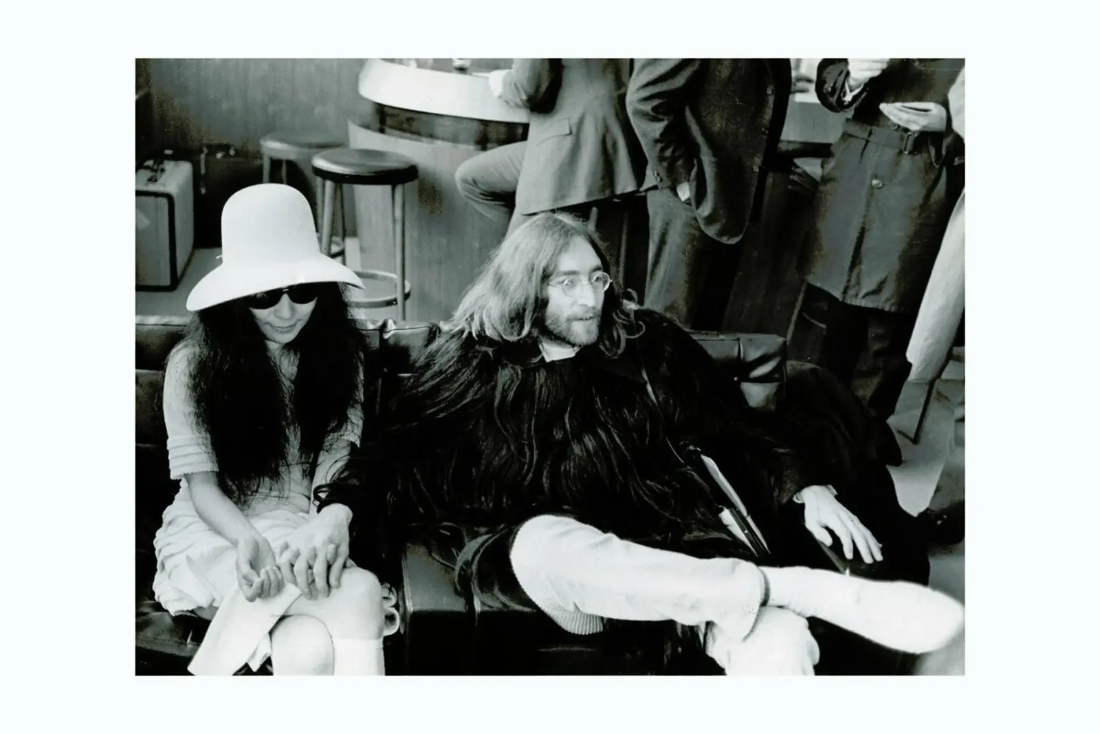 John Lennon and Yoko Ono pellicola backlit da Gallery Print and Art Limited