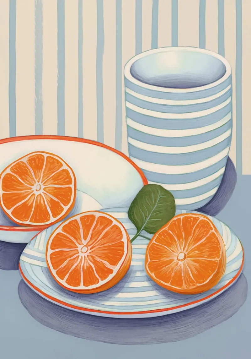 Boho Bella Vita 19 Oranges 3 pellicola backlit da Boho Print Collection