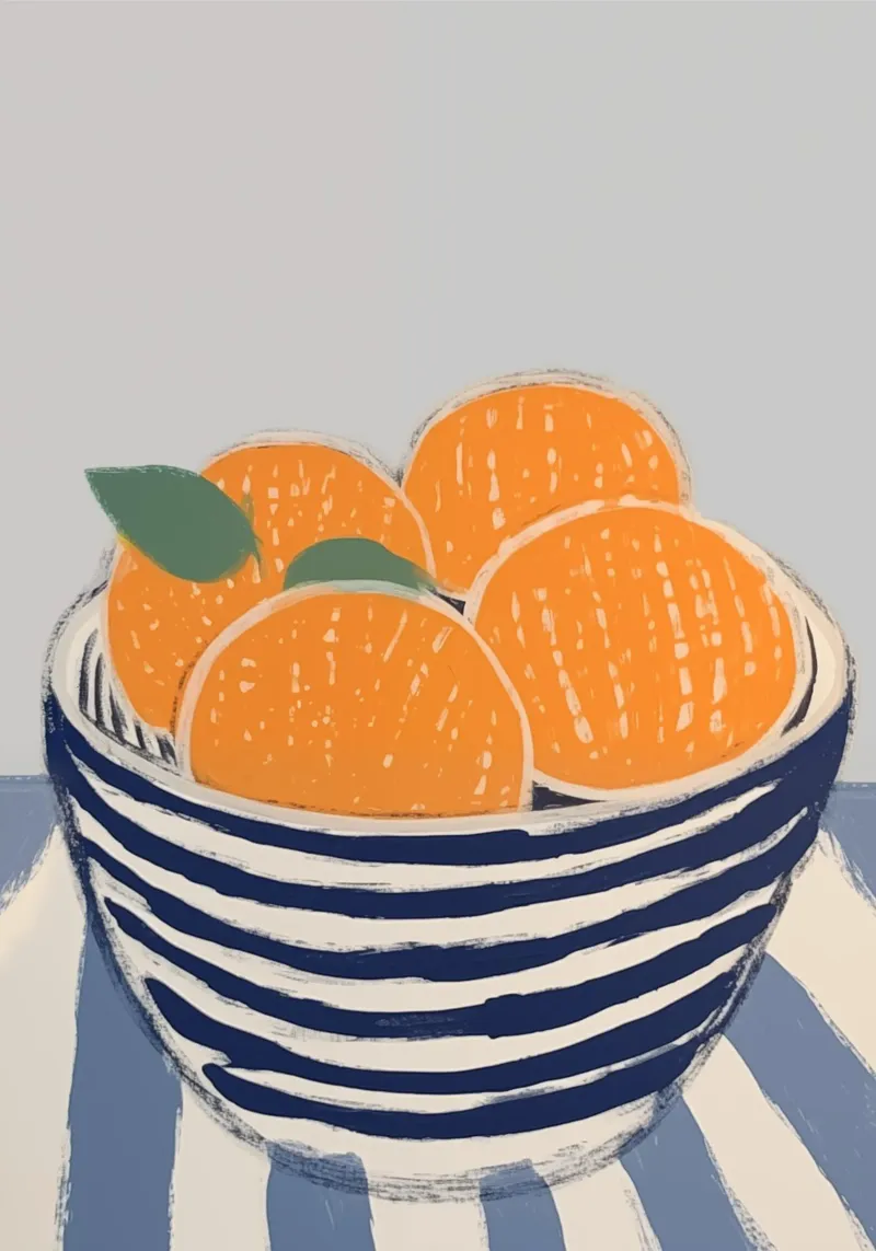 Boho Bella Vita 19 Oranges 4 pellicola backlit da Boho Print Collection