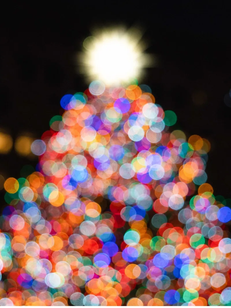 Bokeh Christmas - Gioco astratto di luci pellicola backlit da Whole©