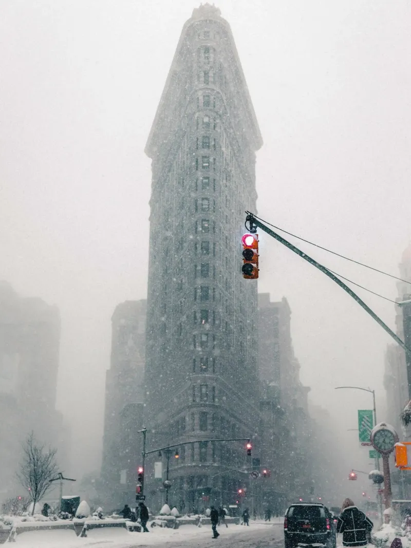Flatiron nella magia dell'inverno pellicola backlit da Whole©