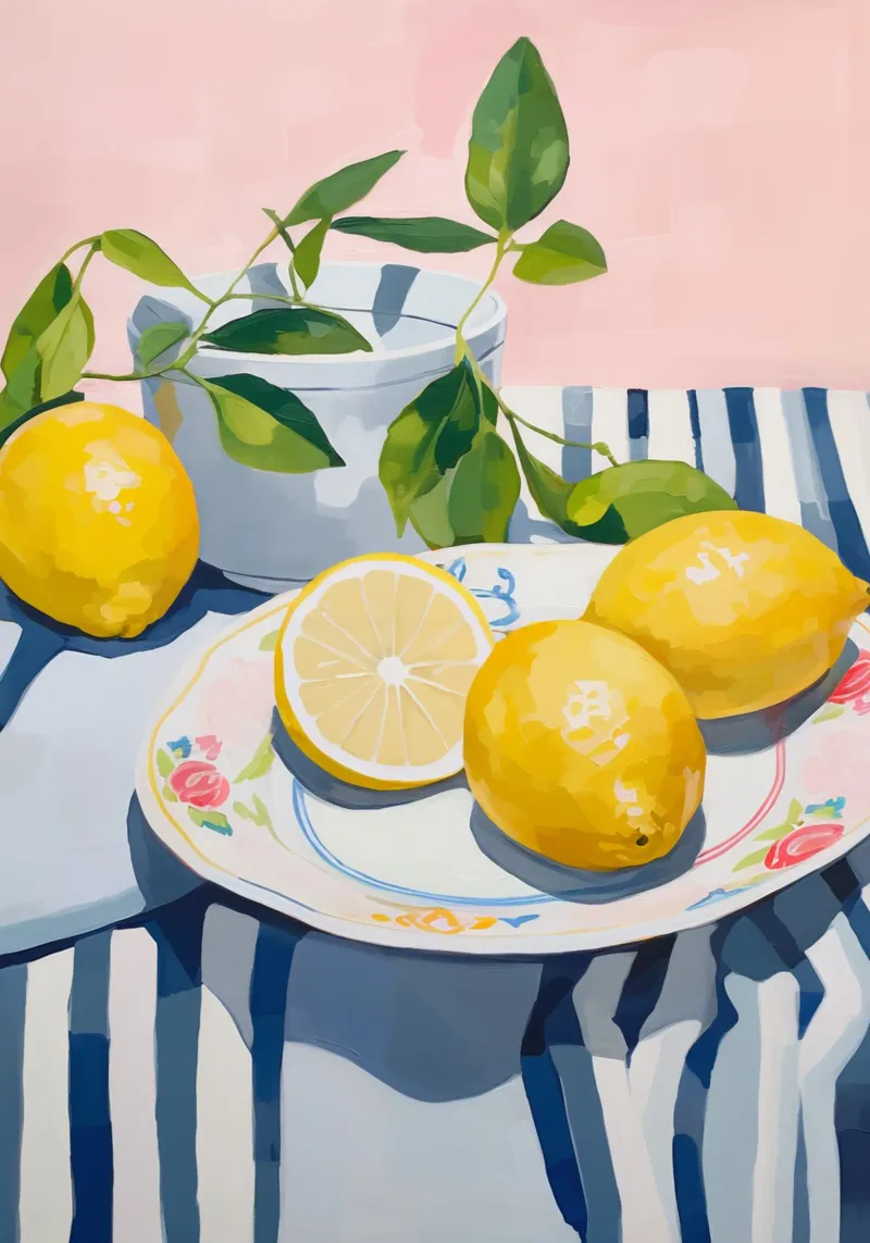 Boho Bella Vita 24 Lemons 3 alluminio dibond da Boho Print Collection