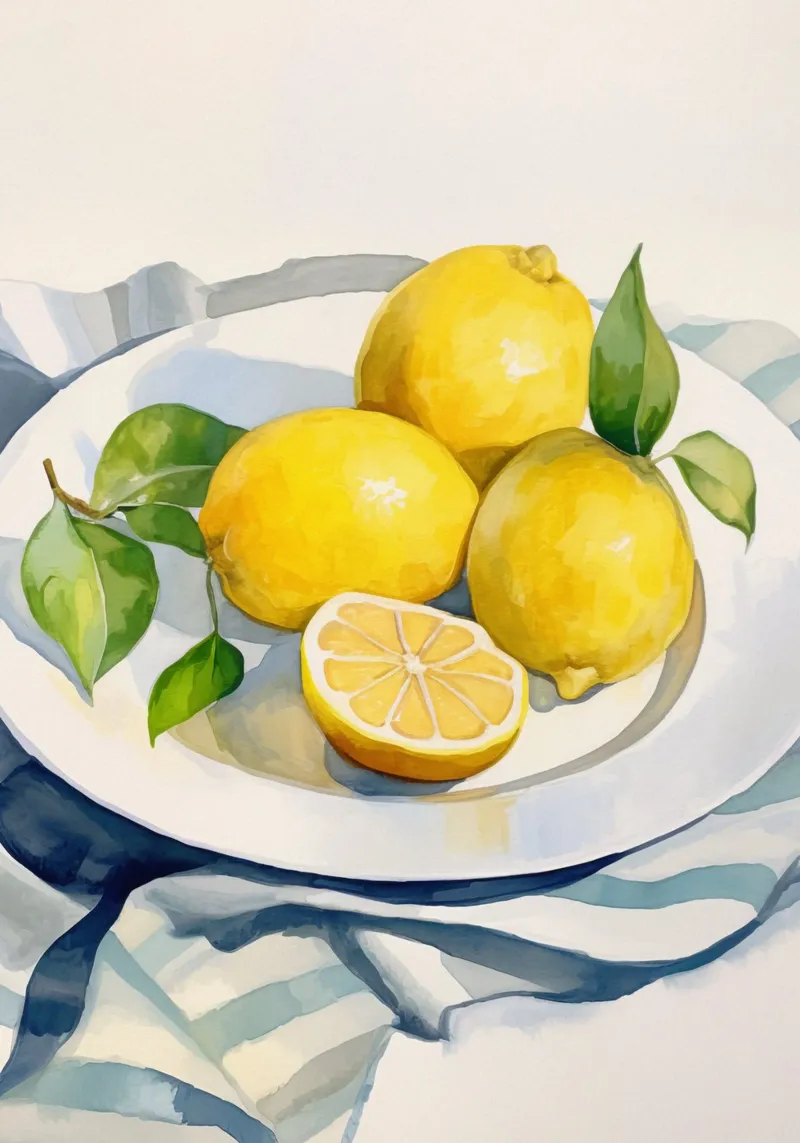 Boho Bella Vita 24 Lemons 4 pellicola backlit da Boho Print Collection