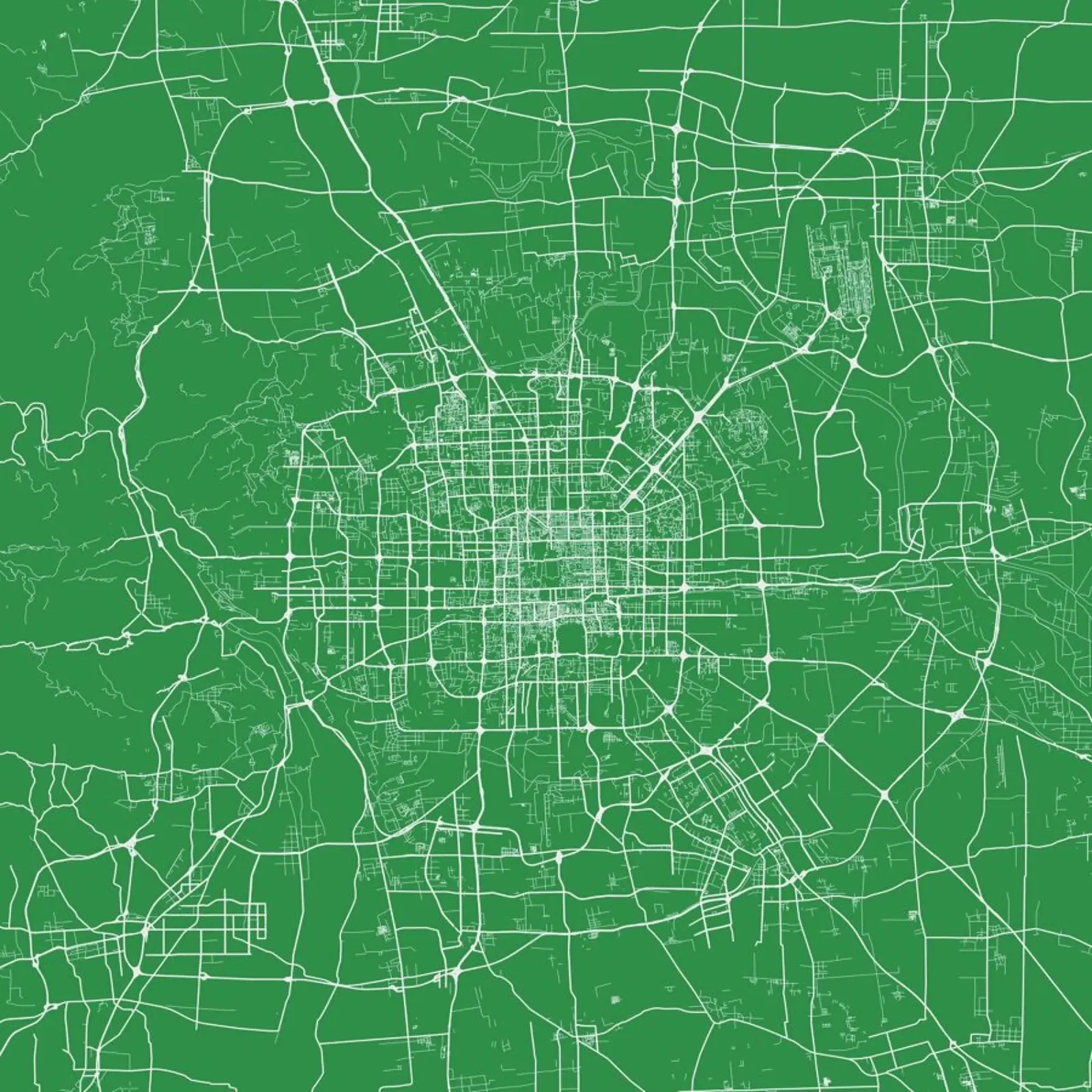 Bejing Green pellicola backlit da Urban Maps