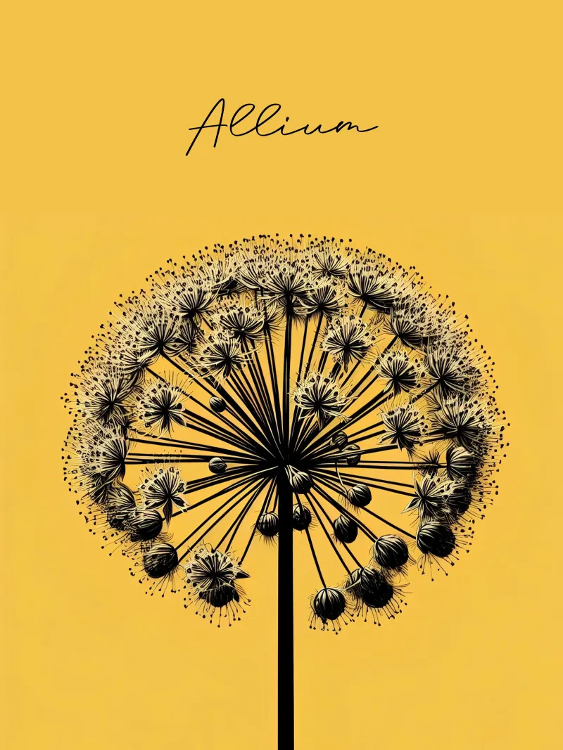 Allium poster by Digital Naive