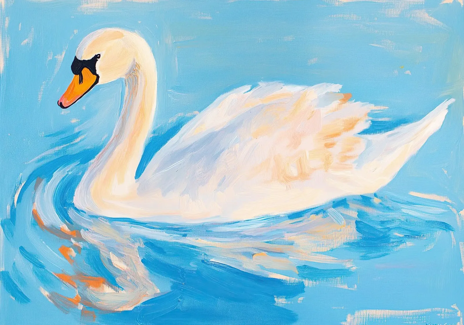 Cigno Fauvismo pellicola backlit da Euphoria Theresa