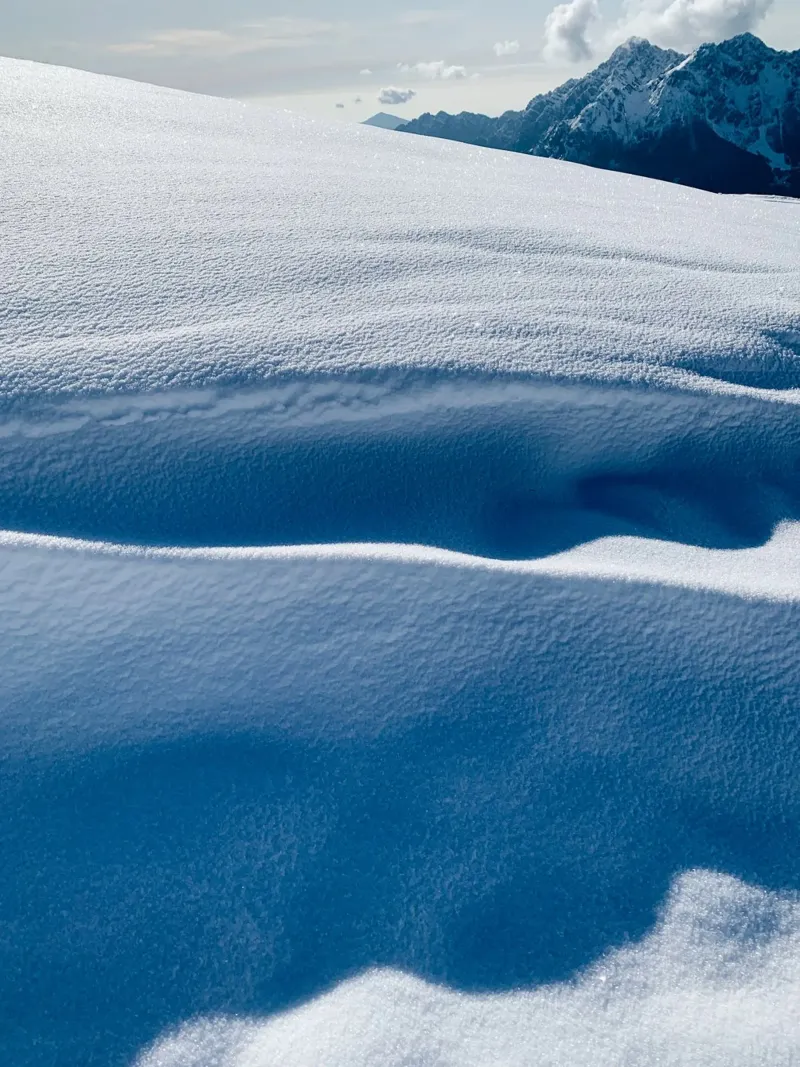 Snowdrift elegance - Winter mountain idyll canvas by Whole©