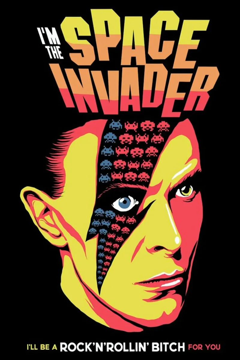 Moonage Daydream poster con telaio in plastica da Butcher Billy