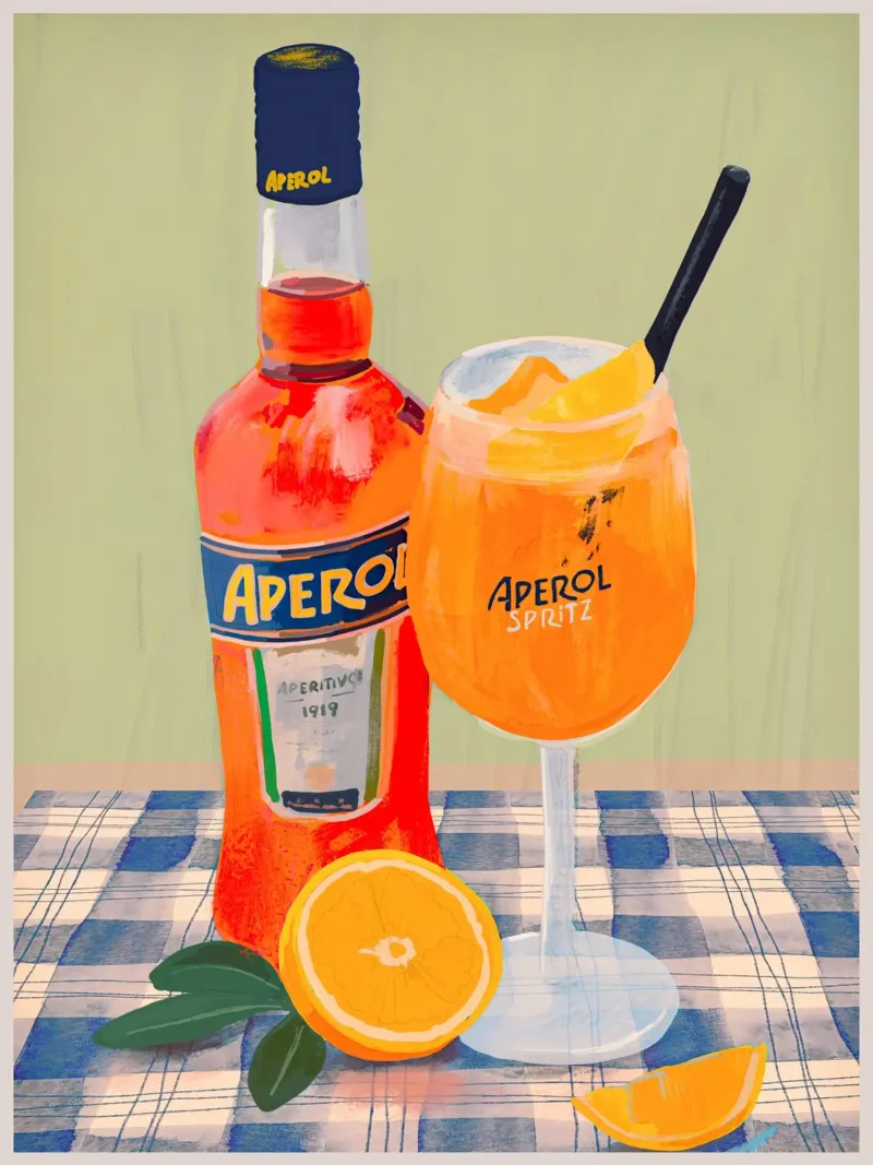 Aperol Spritz pellicola backlit da ThingDesign