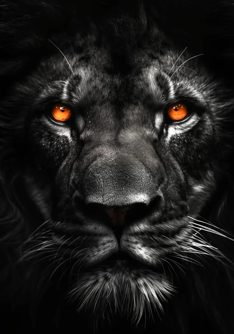 Lion animal art poster by Justyna Jaszke JBJart