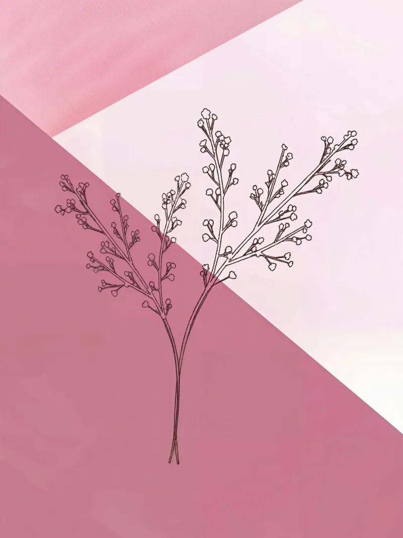 Dusty Pink mid century minimalistic abstract modern print co metacrilato de WijdevenPrints