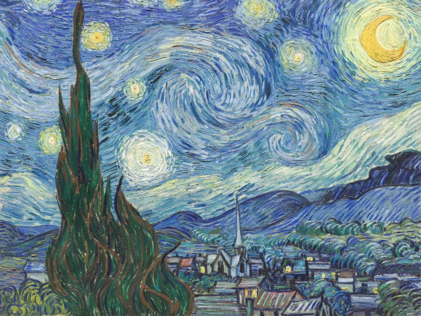 Sternennacht Van Gogh's Traum Poster von Carinaprint
