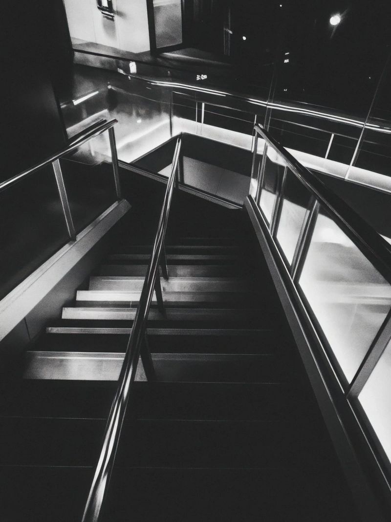 Scala moderna poster da Black & White