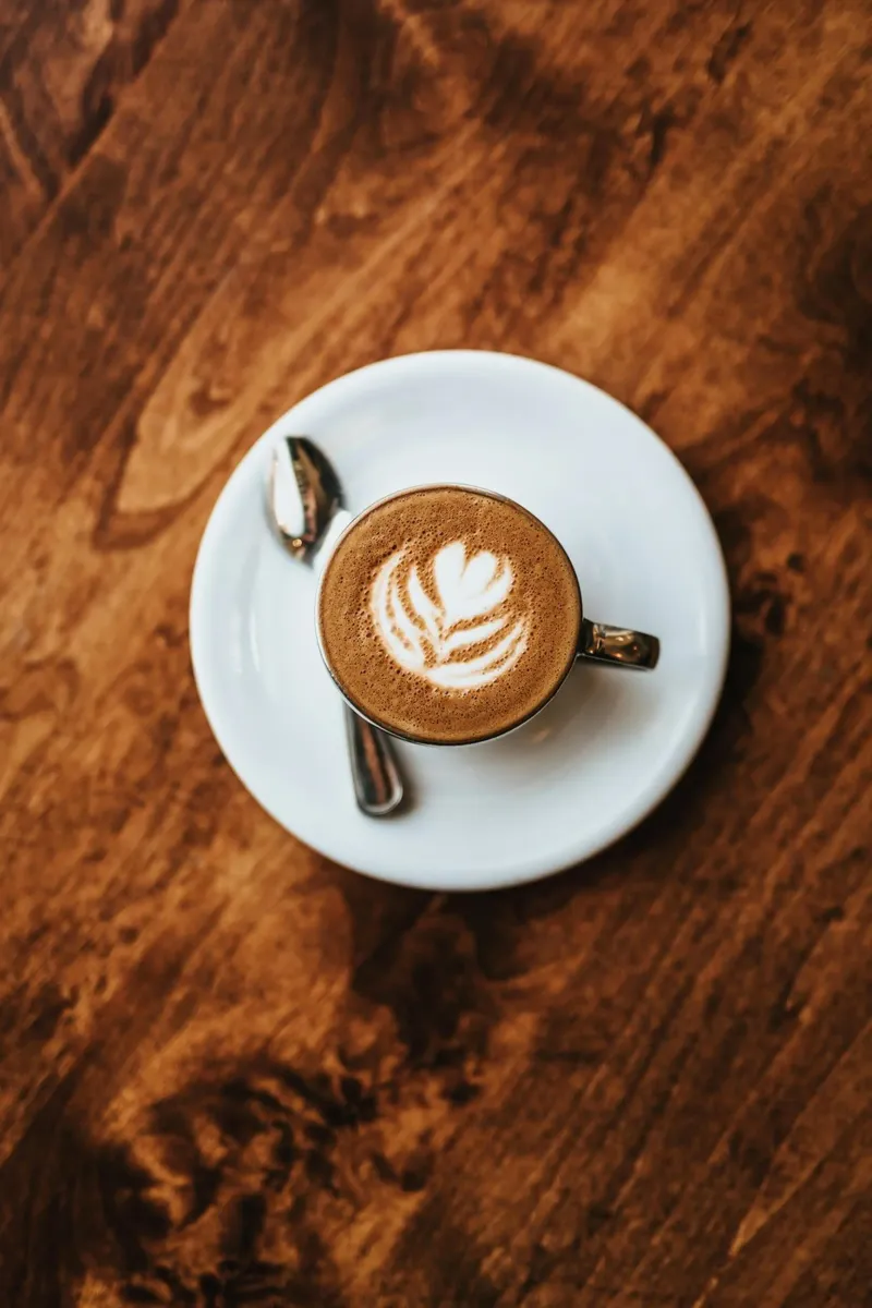 Milchkaffee poster met kunststof frame van Alina