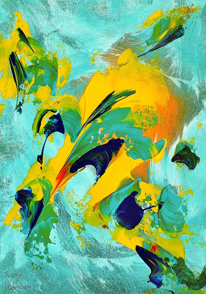 IDEAL GIFT 79 pellicola backlit da Thierry Vobmann Abstract painting