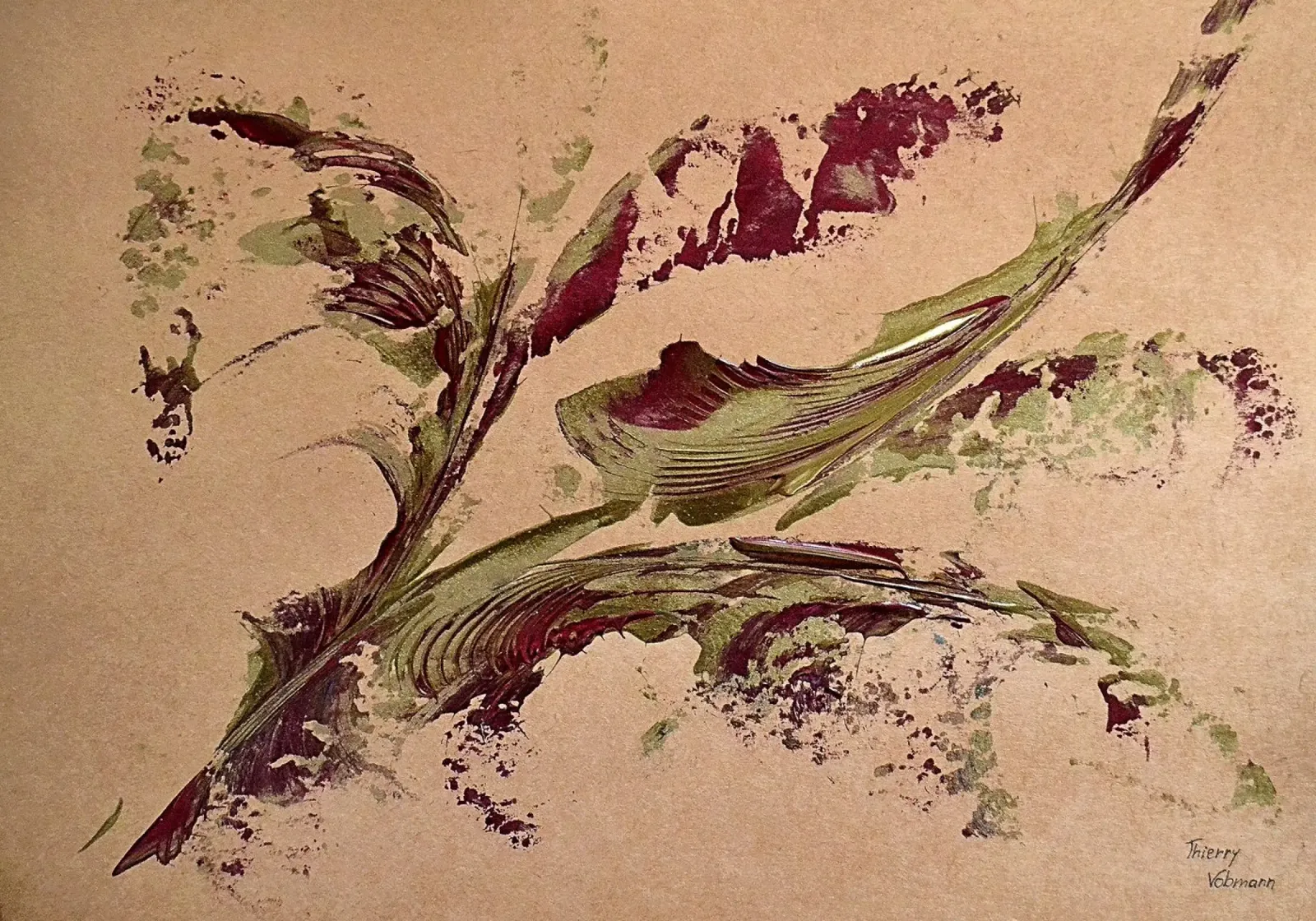 NATURAL STYLE 6 pellicola backlit da Thierry Vobmann Abstract painting