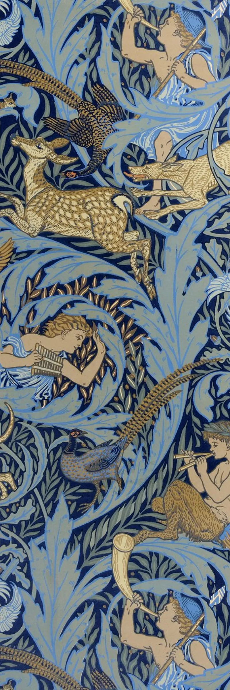 Walter Crane - Woodnotes poster con telaio in alluminio da ARTOTHEK