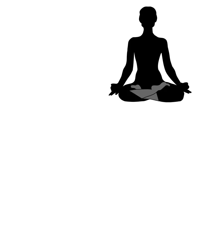 yoga poster con marco de madera de Alina