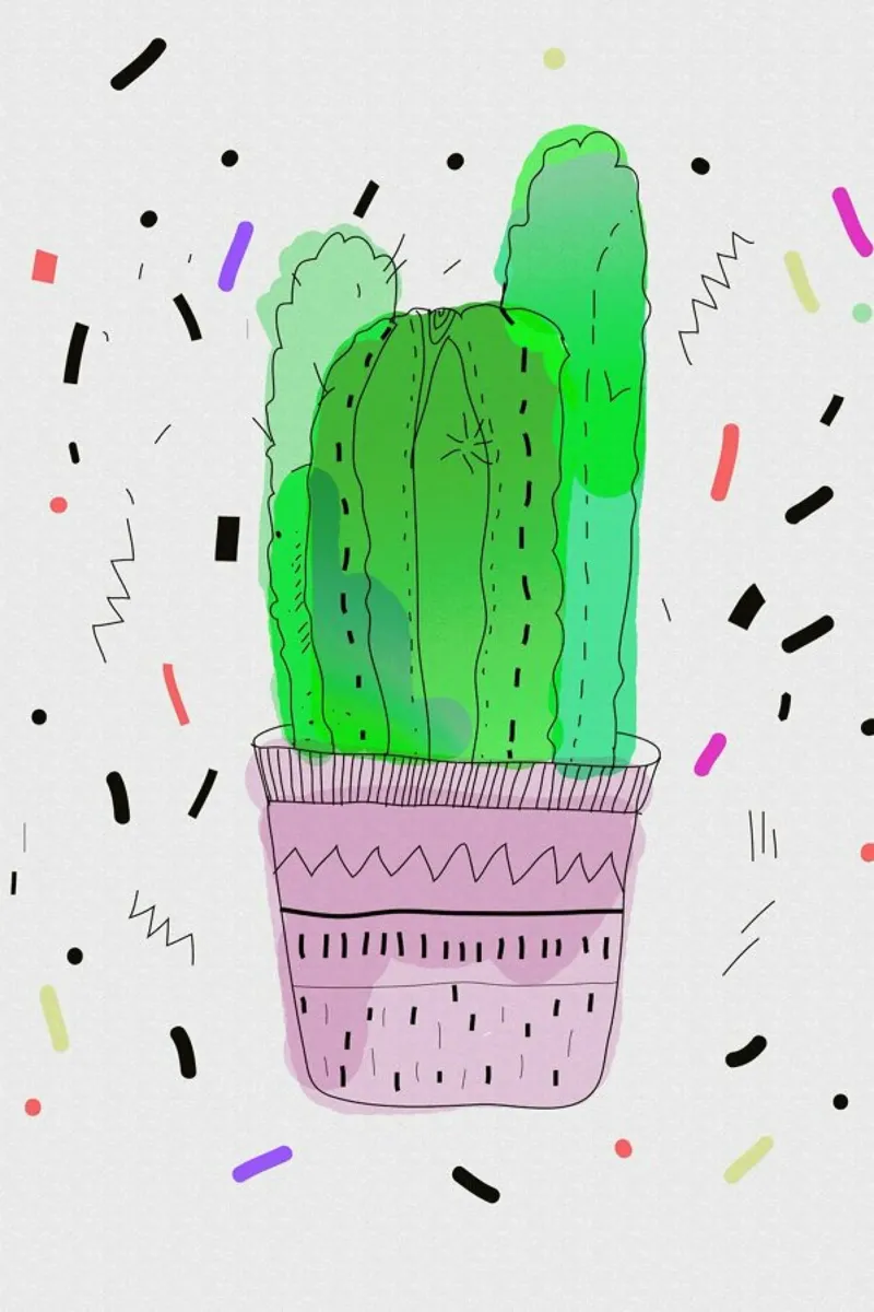 Cactus pellicola backlit da Vasare Nar