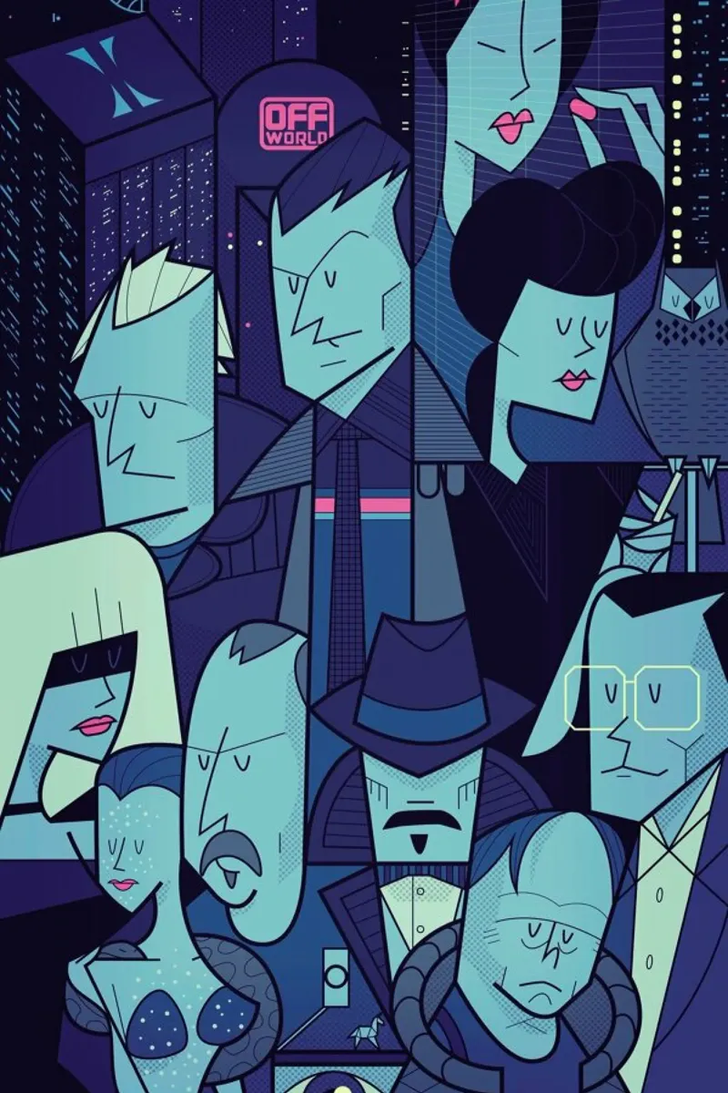 Like tears in the rain alluminio dibond da Ale Giorgini