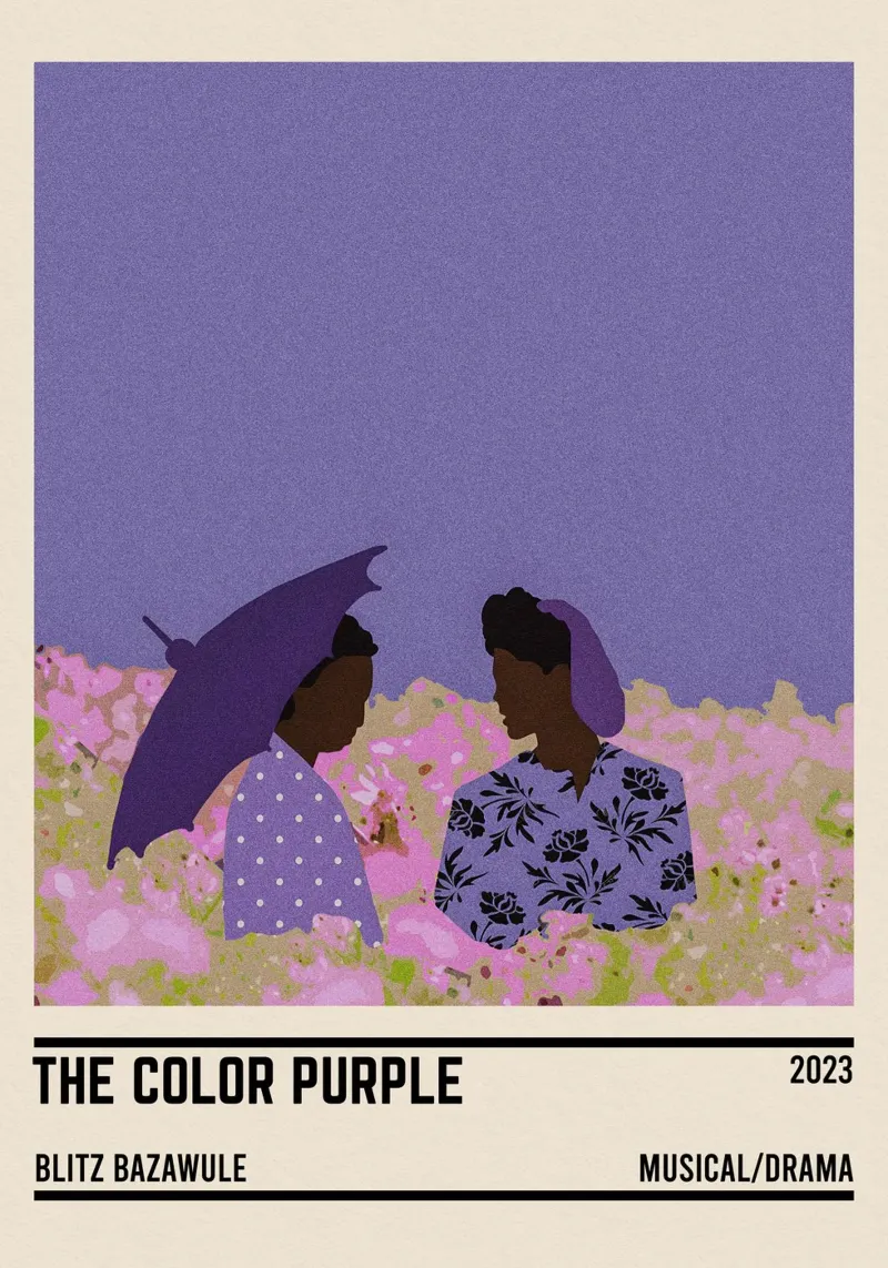The Color Purple Movie poster con telaio in legno da TheArtstudio