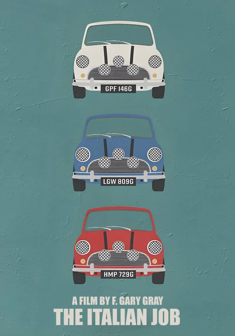 The Italian Job tela con Cornice a cassetta da TheArtstudio