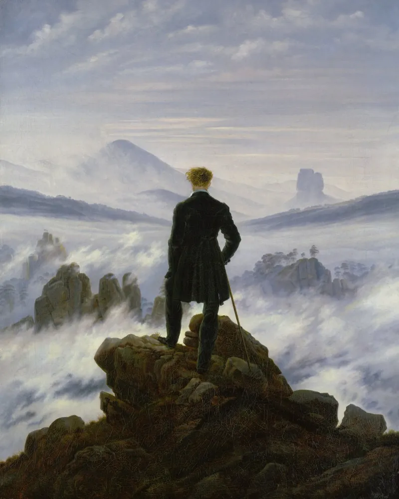 Caspar David Friedrich - Der Wanderer über dem Nebelmeer Hahnemühle von ARTOTHEK