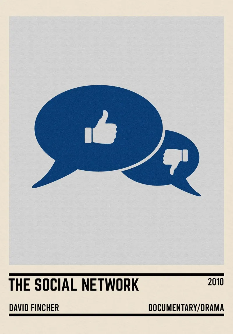 The Social Network plexiglass da TheArtstudio
