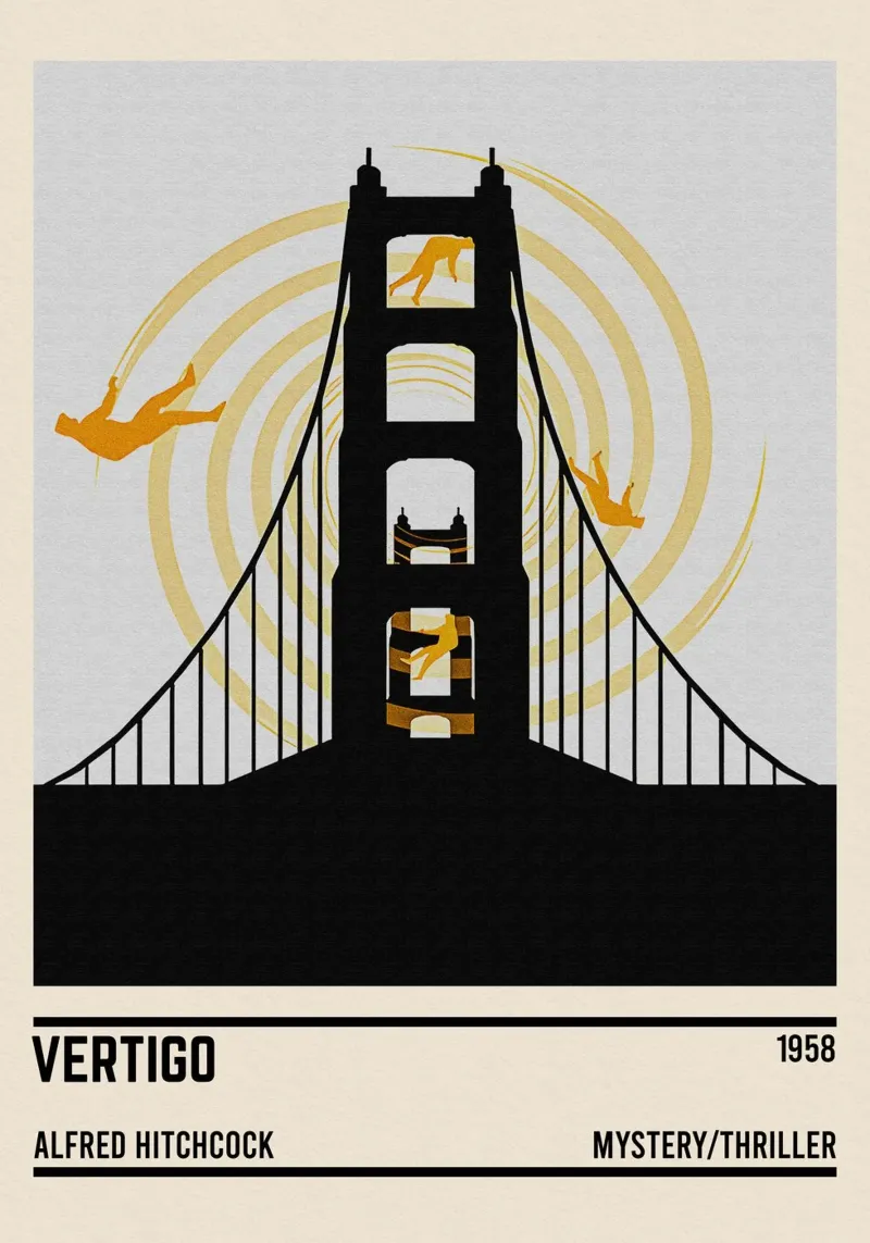 Vertigo poster con telaio in alluminio da TheArtstudio