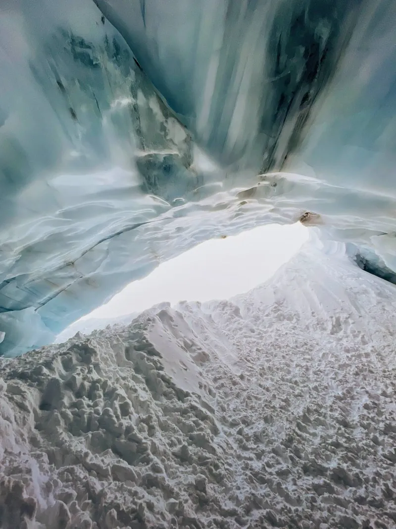 Ice cave landscape - magical winter art canvas by Whole©