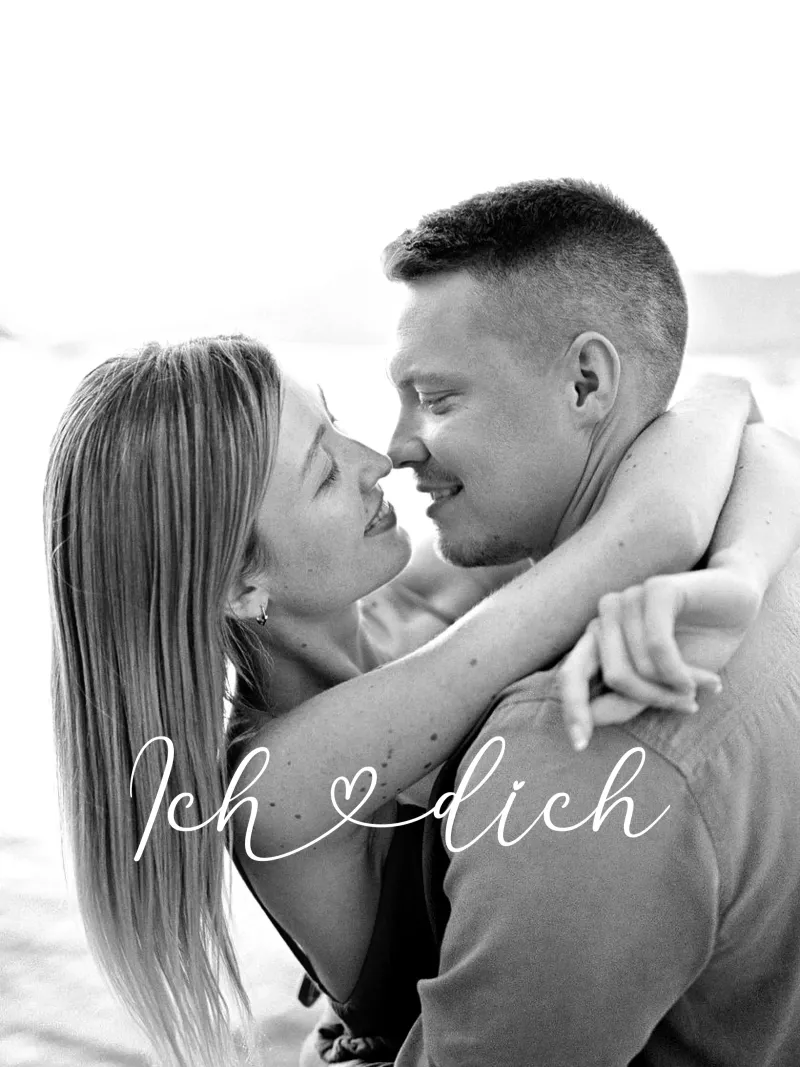 Ich liebe dich pellicola backlit da WORTSPIEL