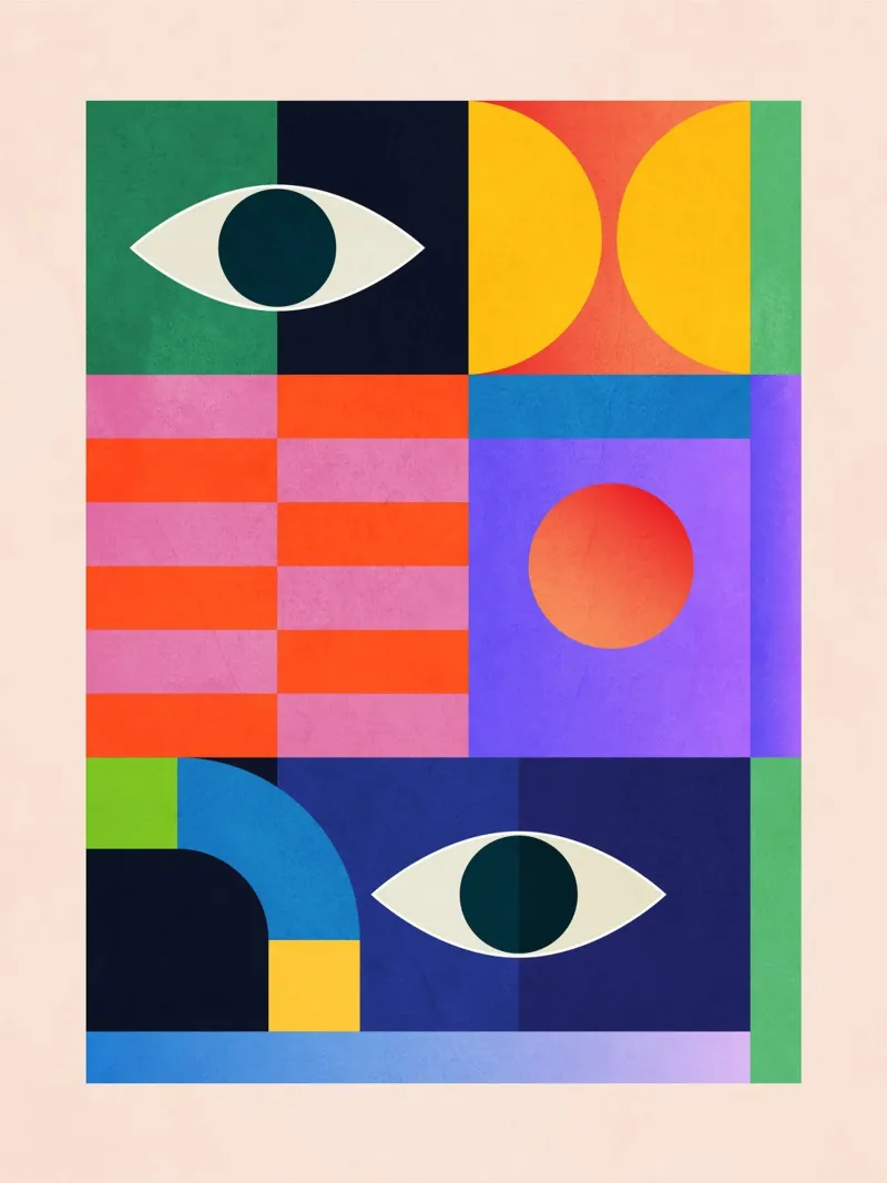 Forme geometriche astratte 200 poster da Gaite
