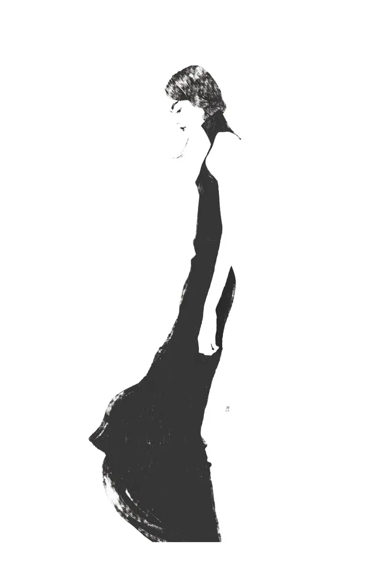 Untitled (Female Figure VII) pellicola backlit da Manuel Rebollo