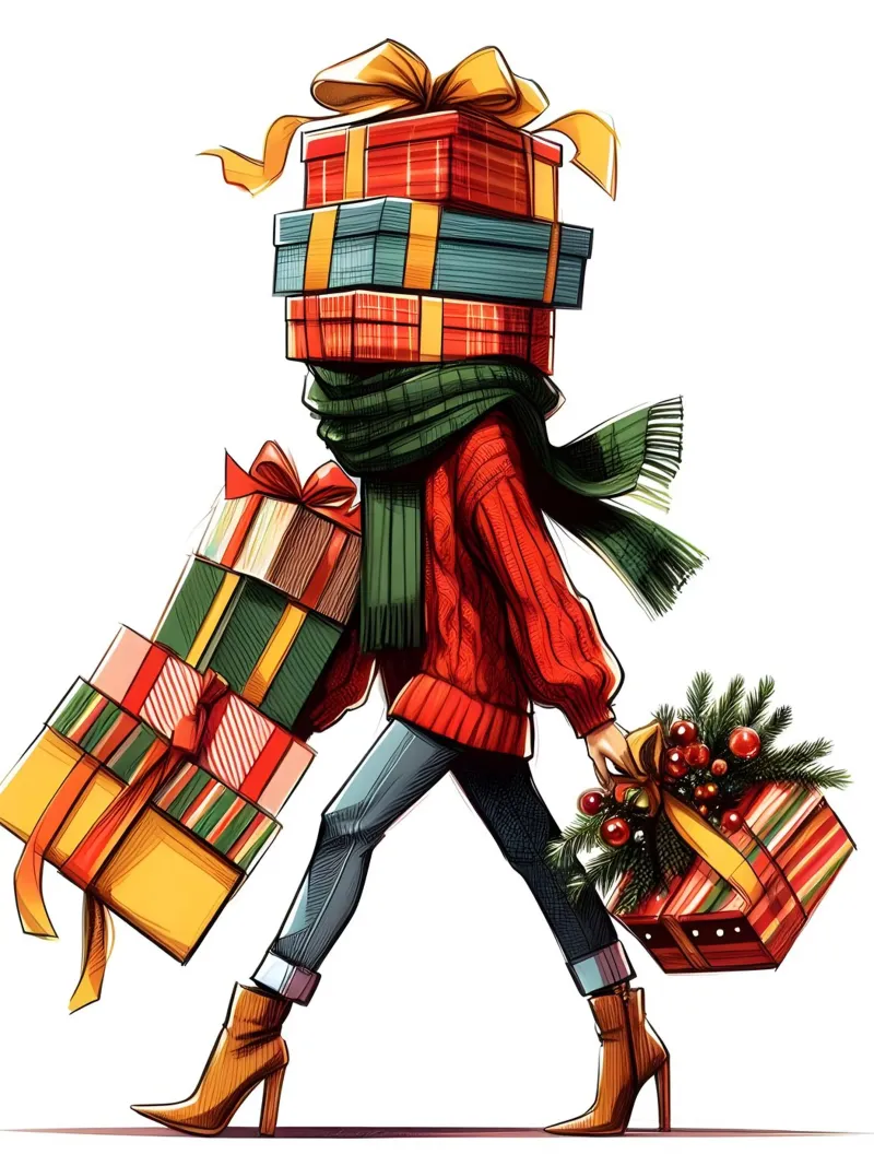 WEIHNACHTSGESCHENK VERPACKT Hahnemühle von ARTOMATIC