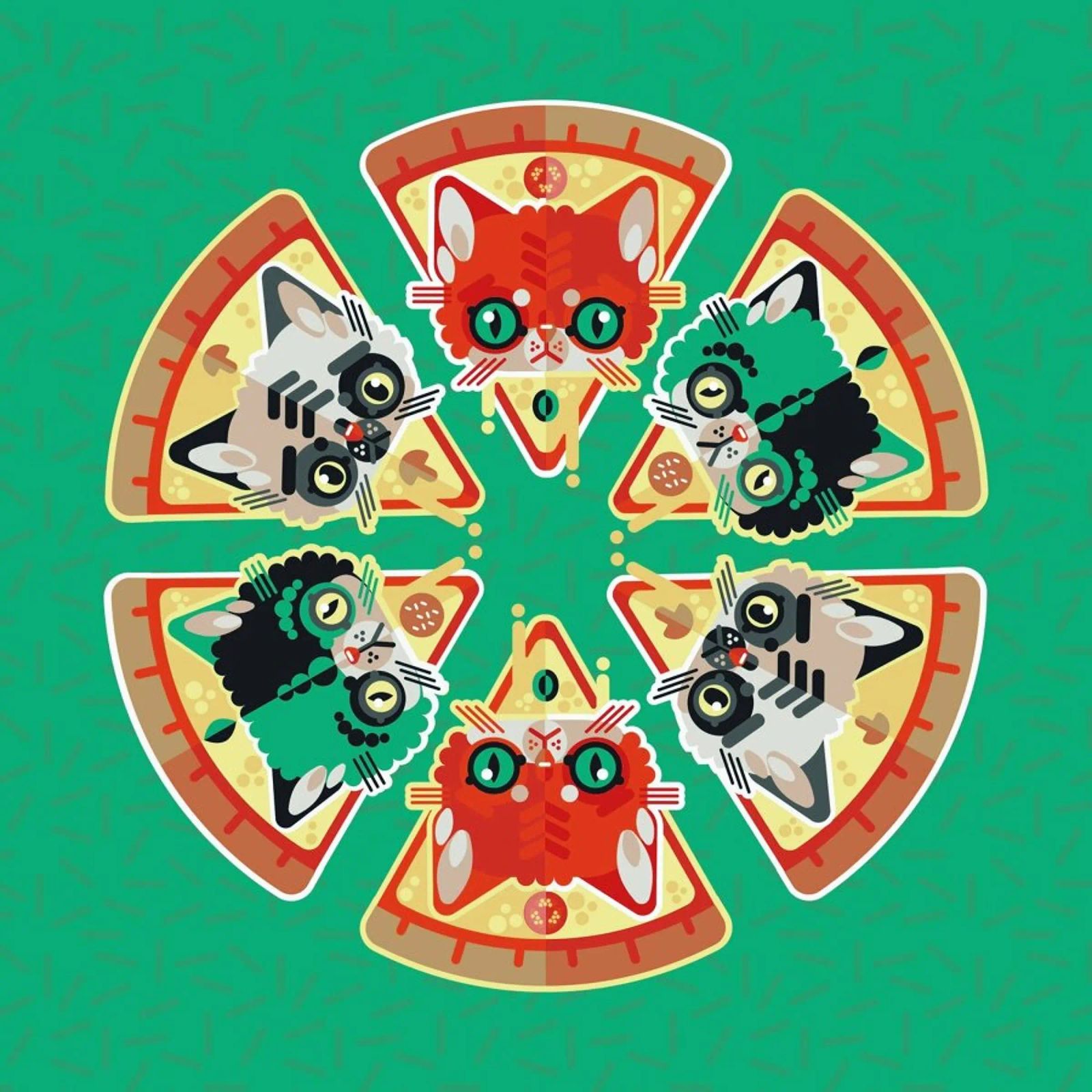 Pizza Slice Cats poster de Chobopop