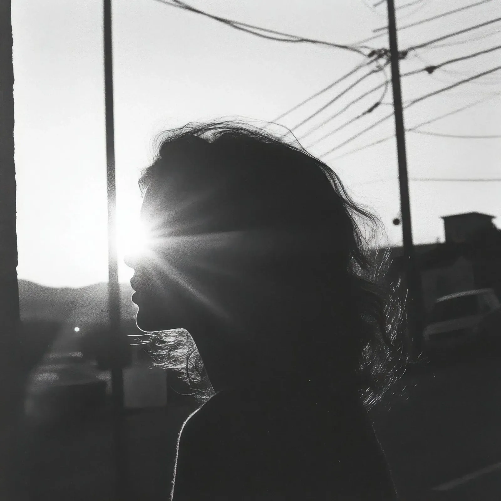 Luce pellicola backlit da Black & White