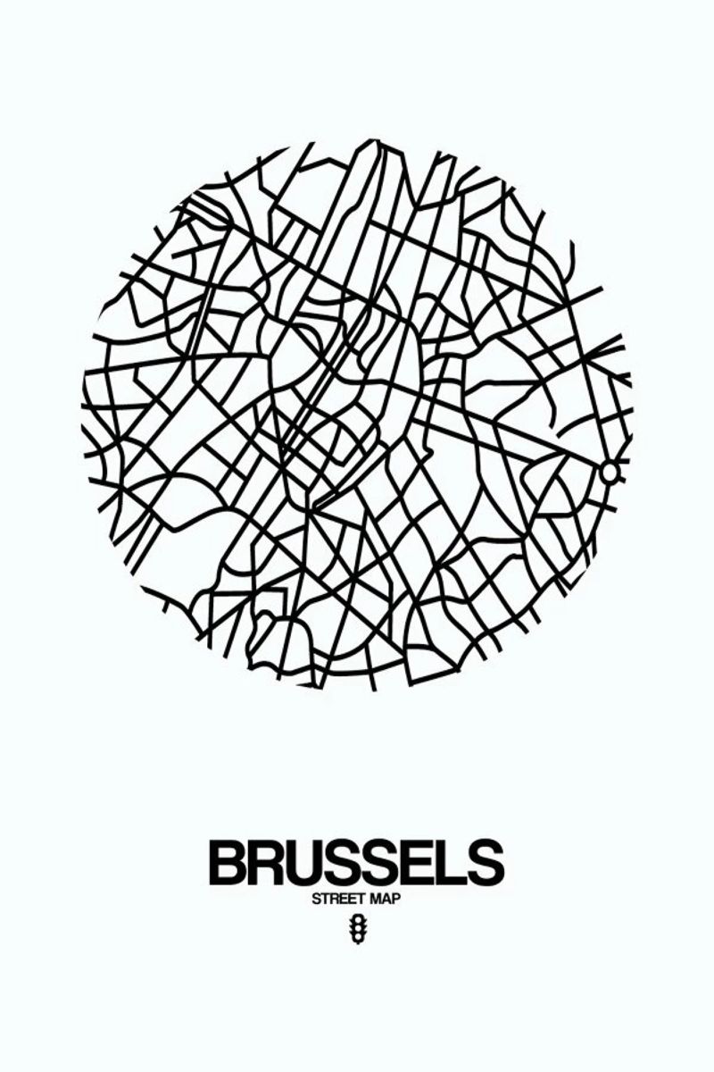 Brussels Poster von Naxart