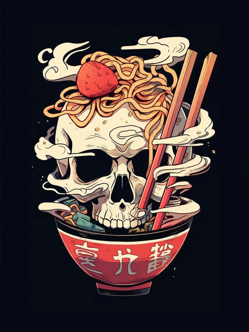 Death ramen pellicola backlit da 2toastdesign