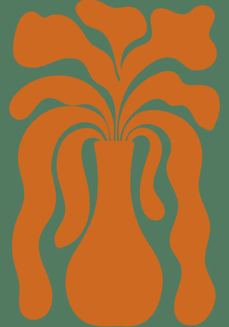 Vase with abstract shapes poster da LisaArtes