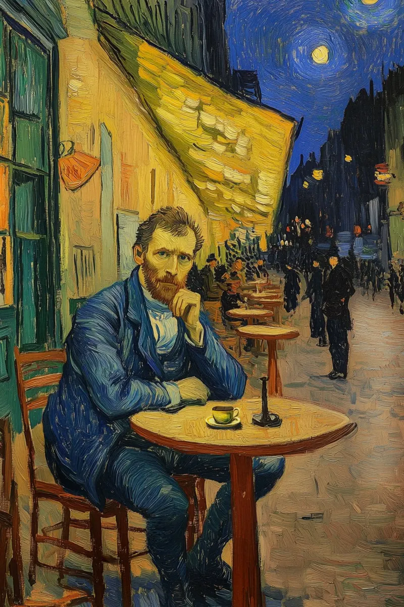 Caféterrasse con van Gogh pellicola backlit da Carinaprint