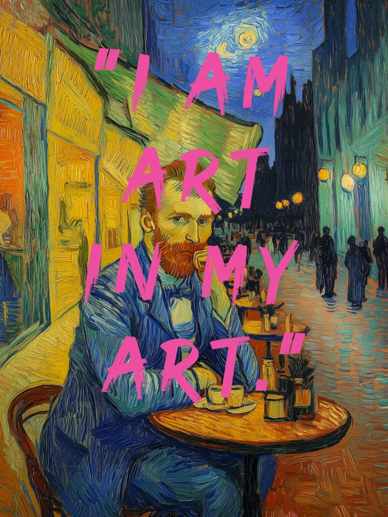 Van Gogh ich bin kunst pellicola backlit da Carinaprint